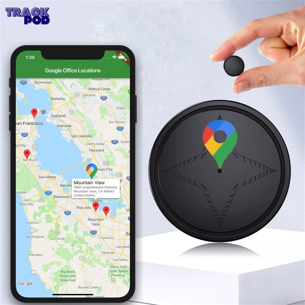 Micro localizador magnético com localização real e monitoramento de áudio
