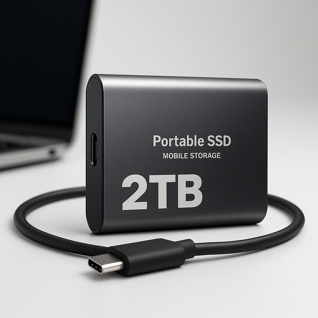 Unidade SSD portátil compacta de alta velocidade