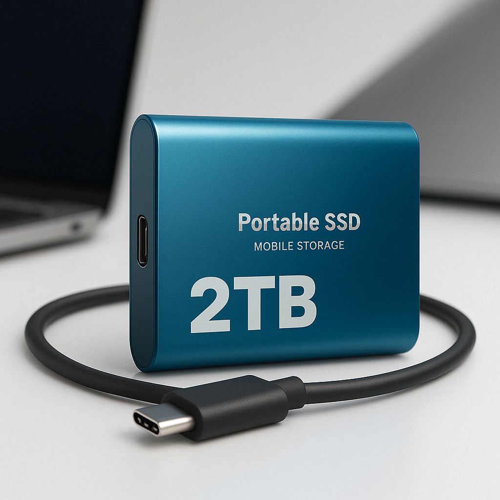 Unidade SSD portátil compacta de alta velocidade