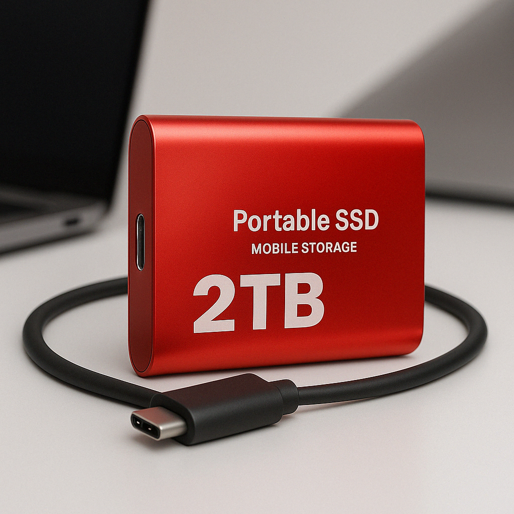Unidade SSD portátil compacta de alta velocidade