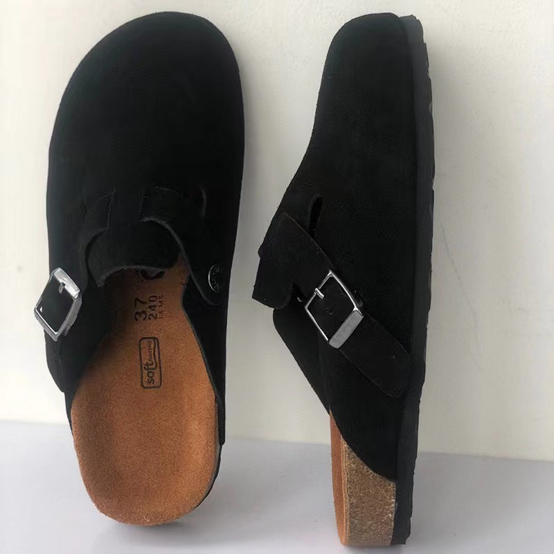 Sandalia Boston de piel unisex de alta gama