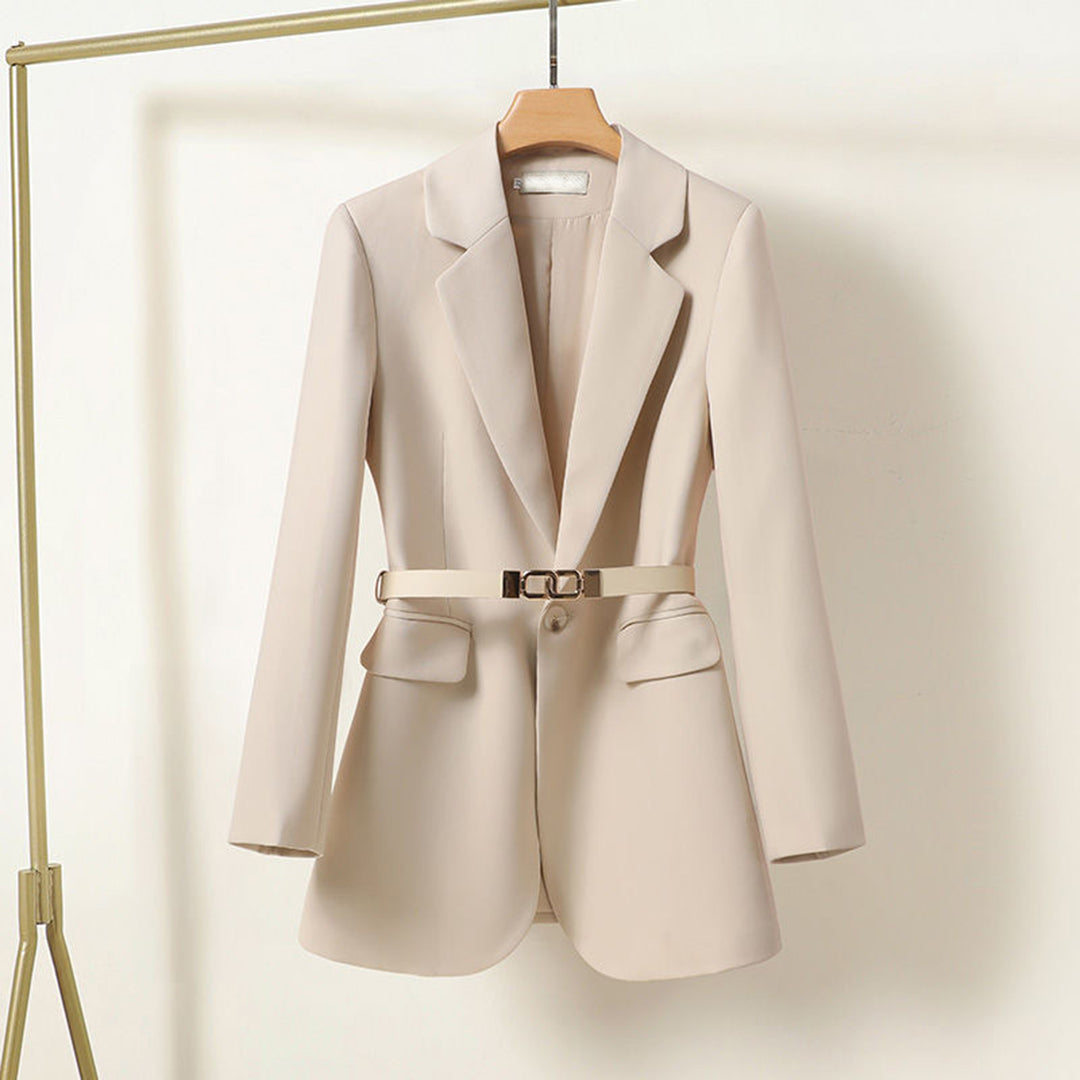 Lisa - Long Women's Blazer com cinto