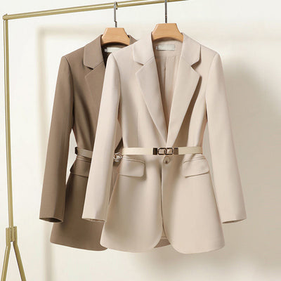 Lisa - Long Women's Blazer com cinto