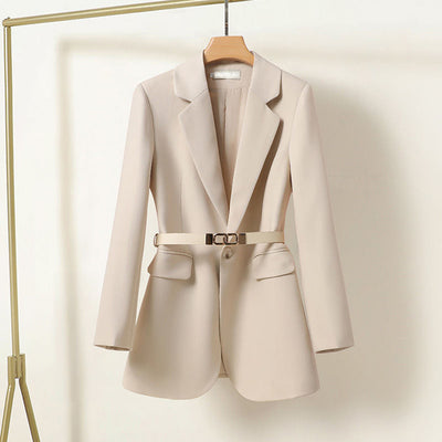 Lisa - Long Women's Blazer com cinto