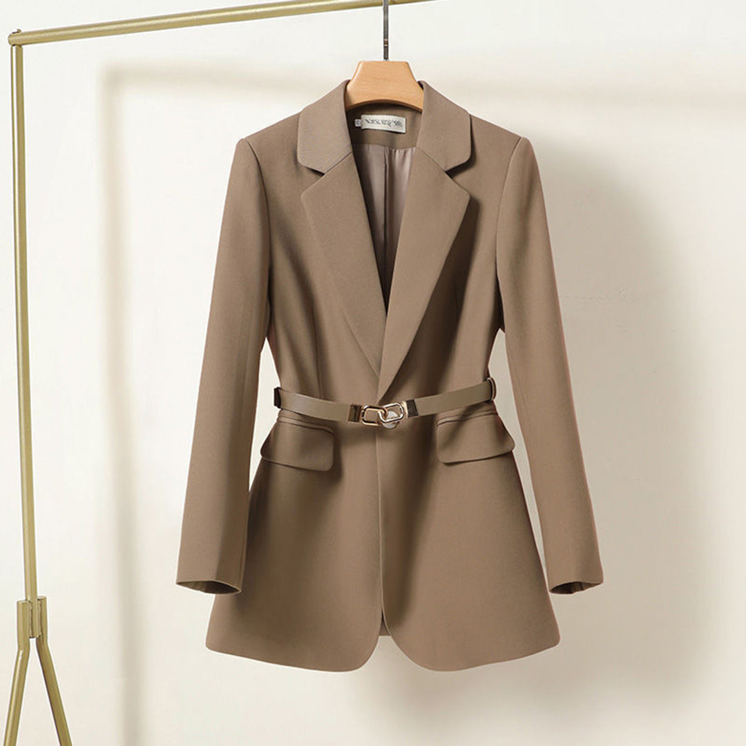 Lisa - Long Women's Blazer com cinto