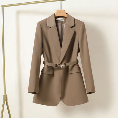 Lisa - Long Women's Blazer com cinto