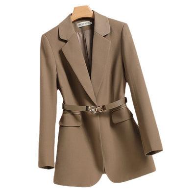 Lisa - Long Women's Blazer com cinto