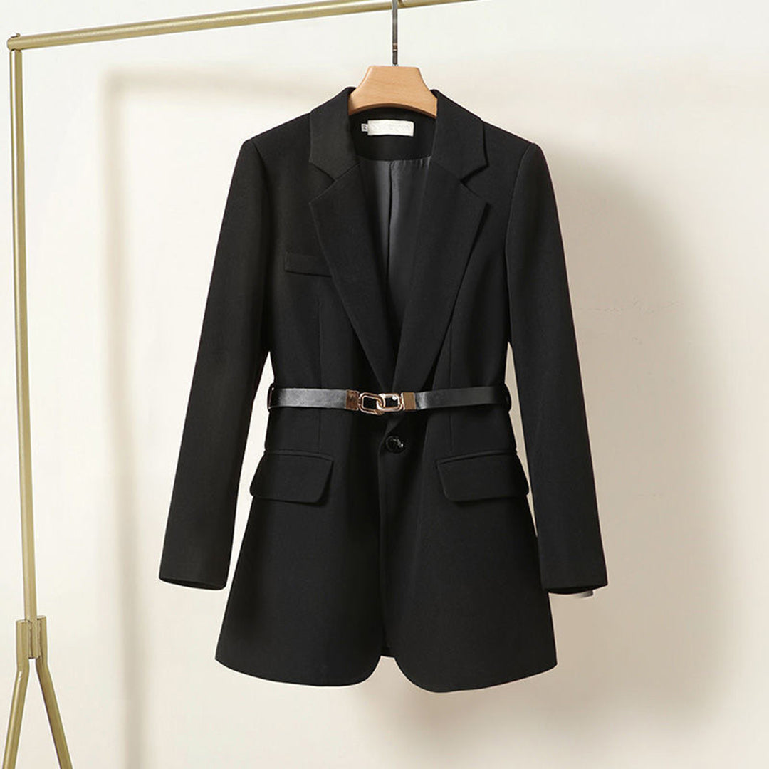 Lisa - Long Women's Blazer com cinto