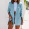 Blazer de Sleeved para mulheres - negócios e casuais em um