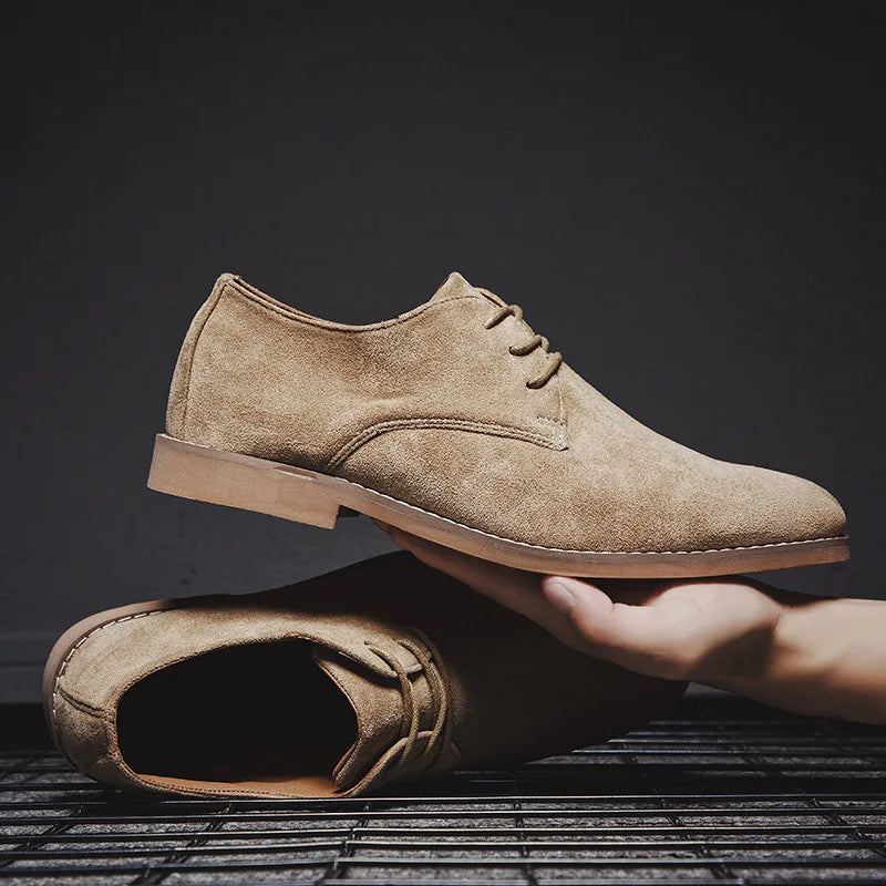 Sapatos de camurça para homens elegantes e estilos sapatos