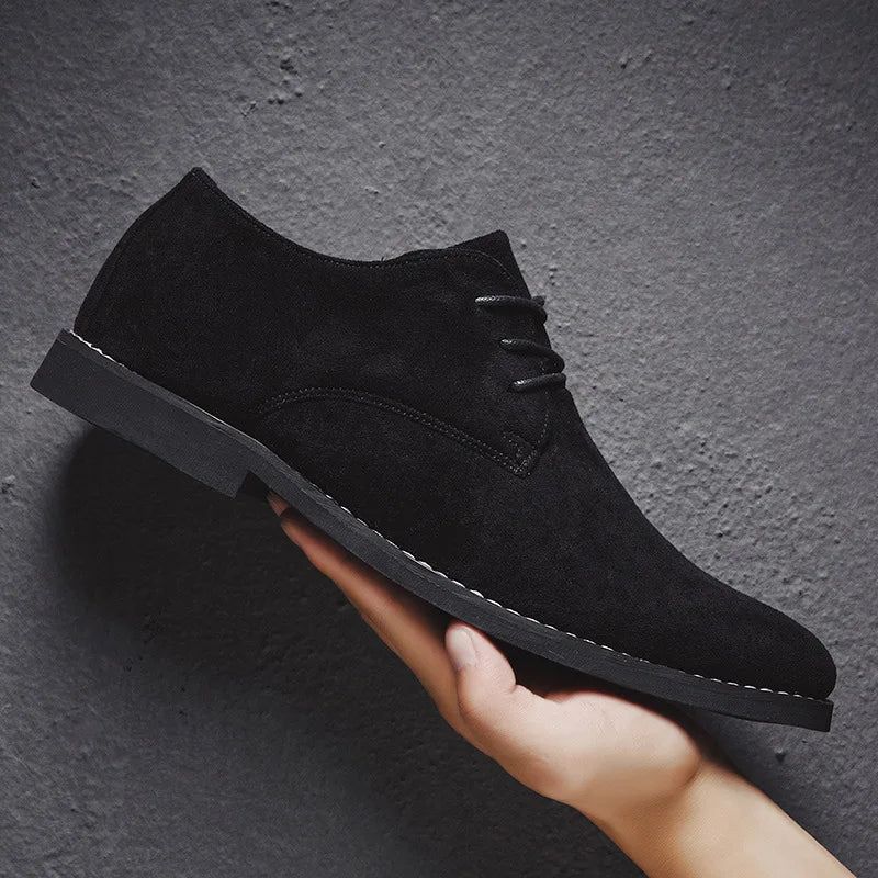 Sapatos de camurça para homens elegantes e estilos sapatos