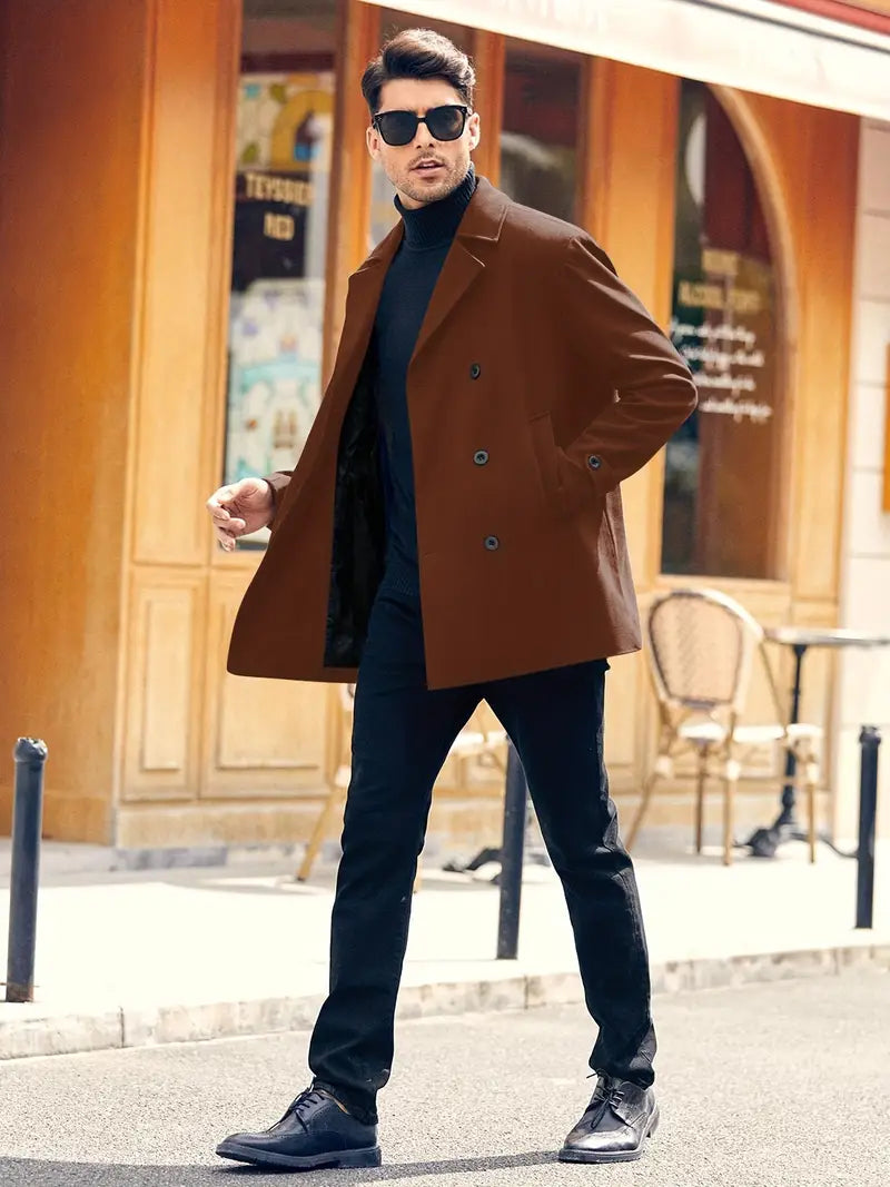 Casaco polar da moda para homens grandes