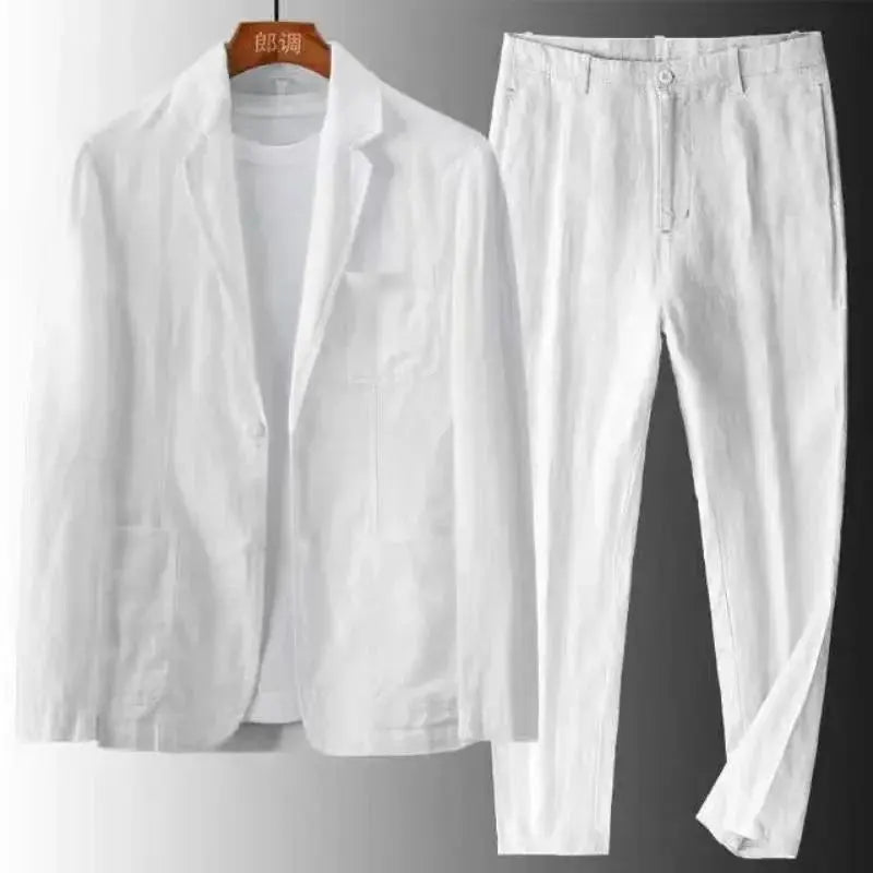 Traje de linho | Tecido de linho luxuoso para homens
