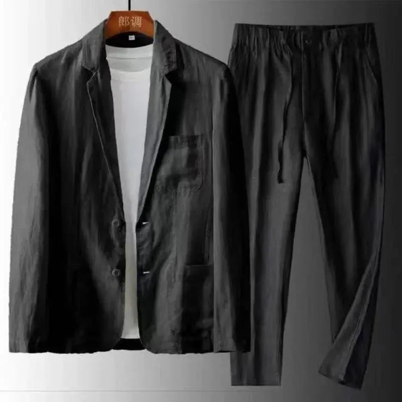 Traje de linho | Tecido de linho luxuoso para homens