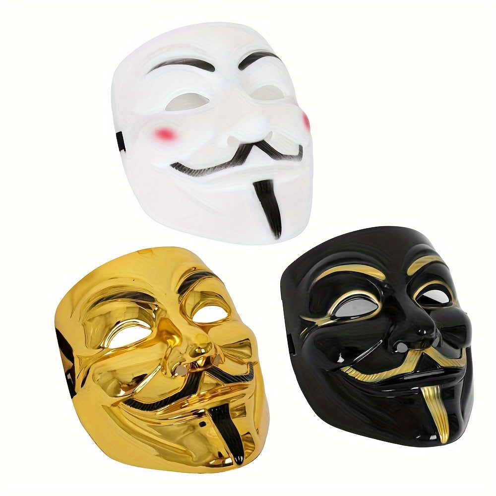 Anonymous Máscara de Halloween | Colección Premium Acabado Metálico