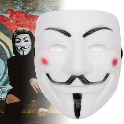 Anonymous Máscara de Halloween | Colección Premium Acabado Metálico