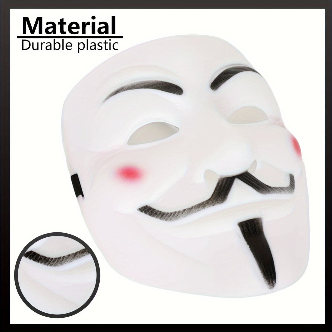 Anonymous Máscara de Halloween | Colección Premium Acabado Metálico