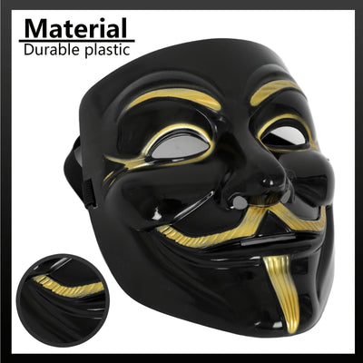 Anonymous Máscara de Halloween | Colección Premium Acabado Metálico