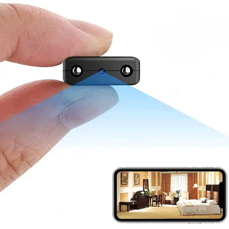 Câmera Micro HD com WI -FI e Audio - Câmara de Segurança Compacta com Visão Noturna