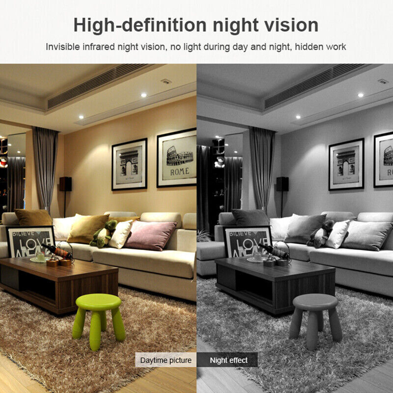 Câmera Micro HD com WI -FI e Audio - Câmara de Segurança Compacta com Visão Noturna