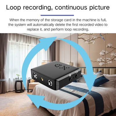 Câmera Micro HD com WI -FI e Audio - Câmara de Segurança Compacta com Visão Noturna