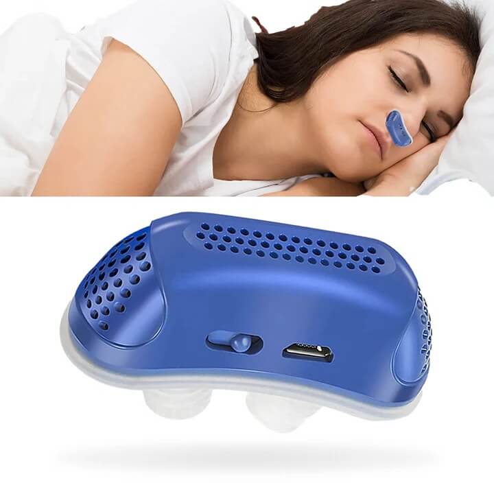 Dispositivo micro CPAP para a apneia do sono com função de carregamento USB - Compacto, portátil e silencioso para um melhor descanso noturno