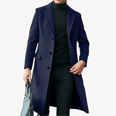 Manteau élégant pour homme confectionné en laine de haute qualité