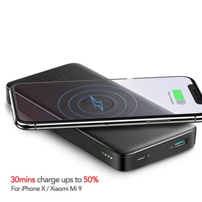 Power Bank de charge rapide sans fil - 10 000 mAh à double sortie