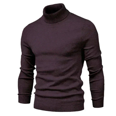 Jersey de gola alta respirável para homem