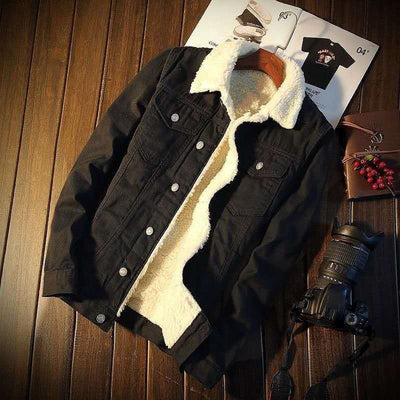Jaqueta de cowboy polar masculina