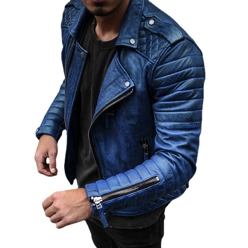 Jaqueta fit slim com zíper masculino