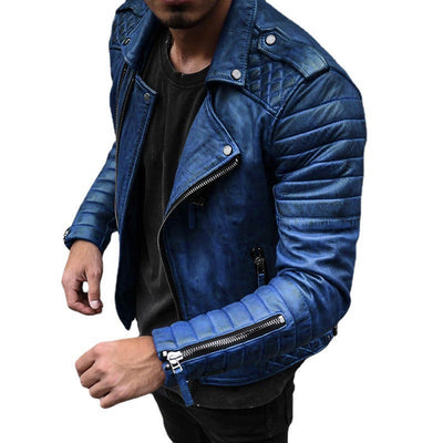 Jaqueta fit slim com zíper masculino