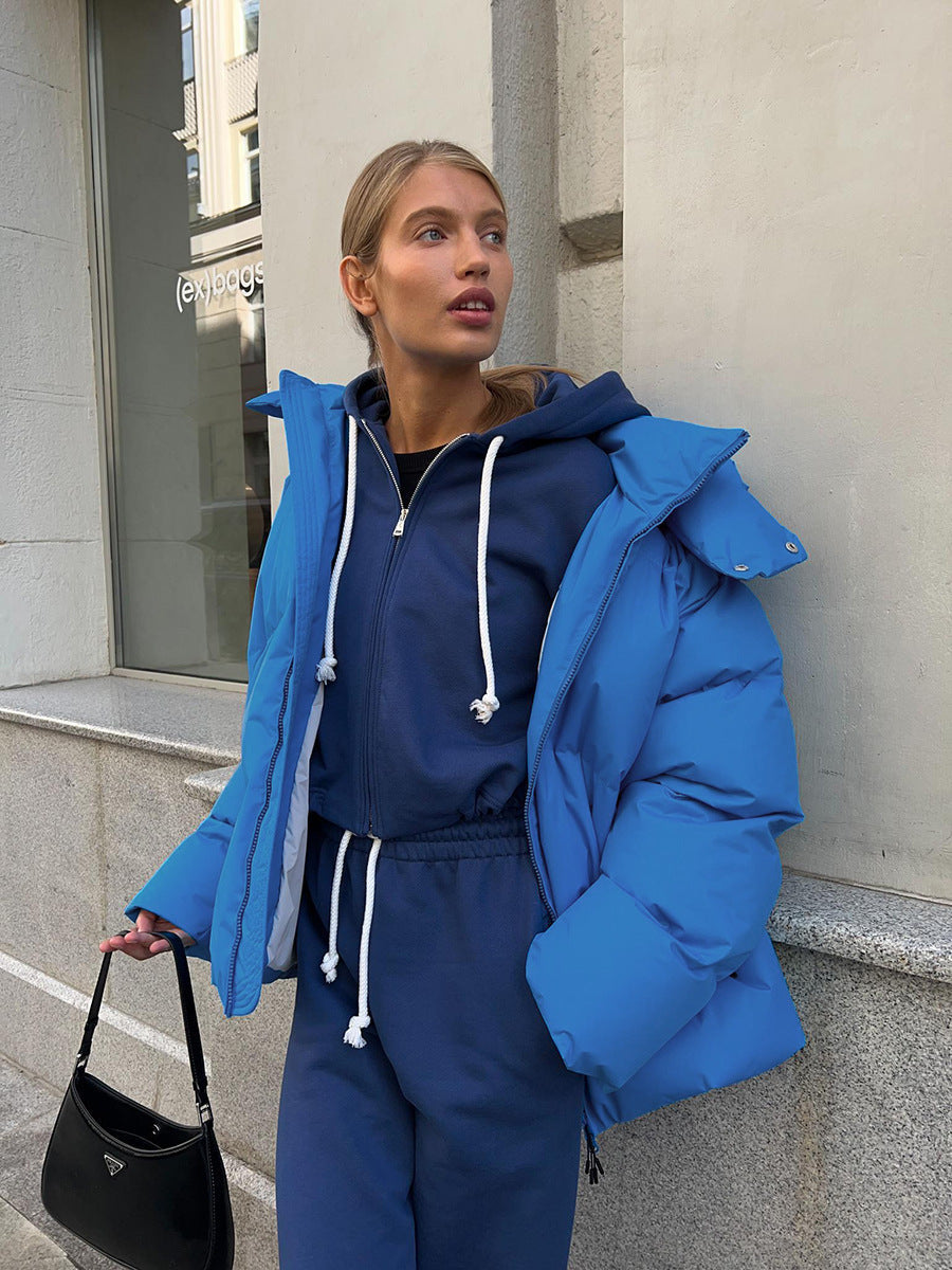 Warme und bequeme Daunenjacke für Frauen in Übergröße | Gepolsterte Winterjacke