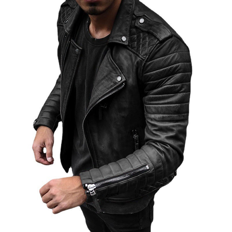 Jaqueta fit slim com zíper masculino