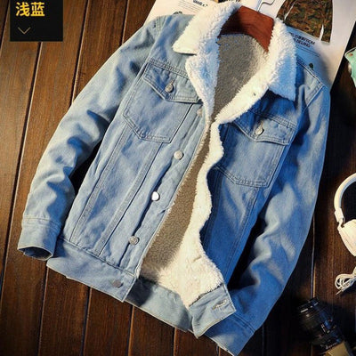 Jaqueta de cowboy polar masculina