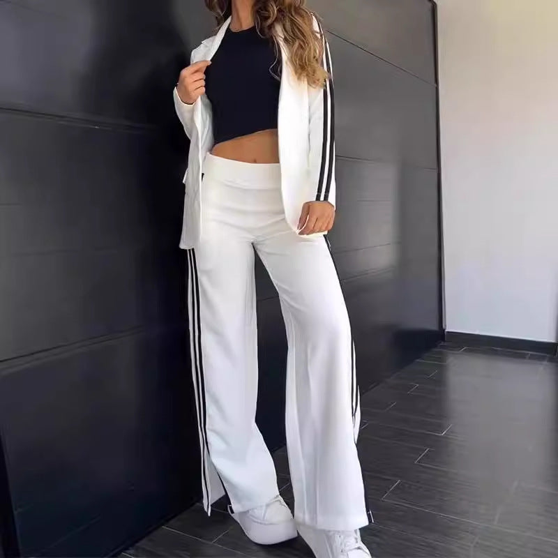 Elegetumoda | Táxos com uma aba e calça larga