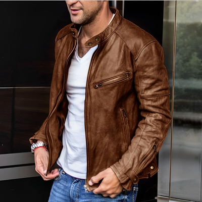 Jaqueta com zíper masculino