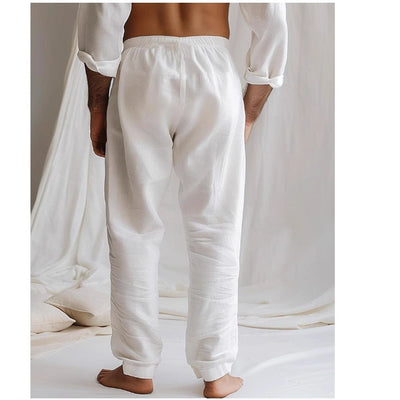 Calça de linha luz respirável com cintura ajustável