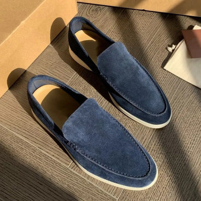 Mocassins clássicos de camurça para homens