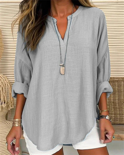 Linha de mistura de blusa de mulher
