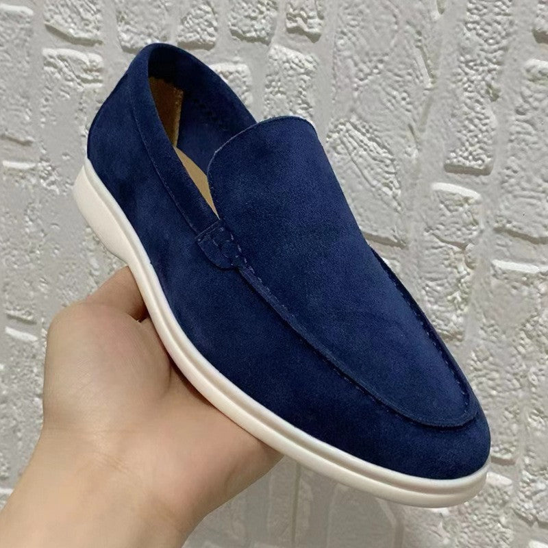 Mocassins clássicos de camurça para homens