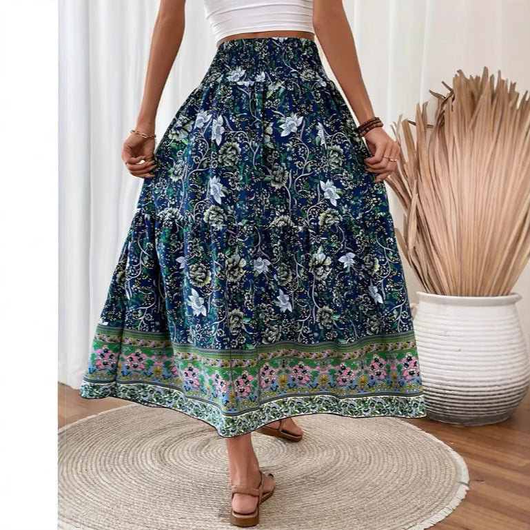 Revie | Maxifalda boho na mistura de algodão leve