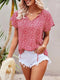Top boho caitlin mulher impressa chique cortando verão