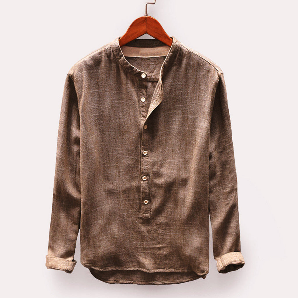 Camisa de linho masculina