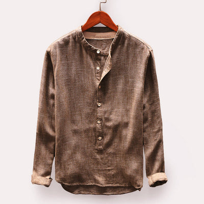 Camisa de linho masculina