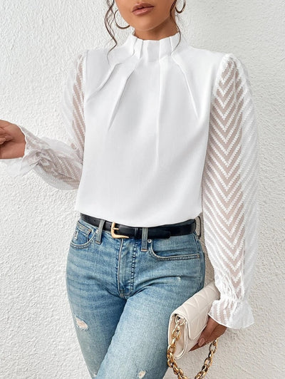Elegante blusa Malou para mujer - mangas largas con estilo y corte elegante