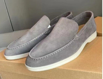 Mocassins clássicos de camurça para homens