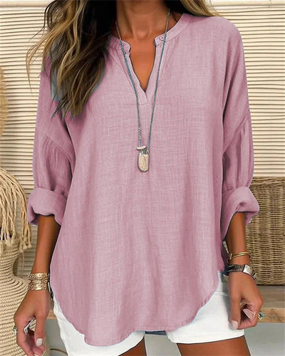 Linha de mistura de blusa de mulher