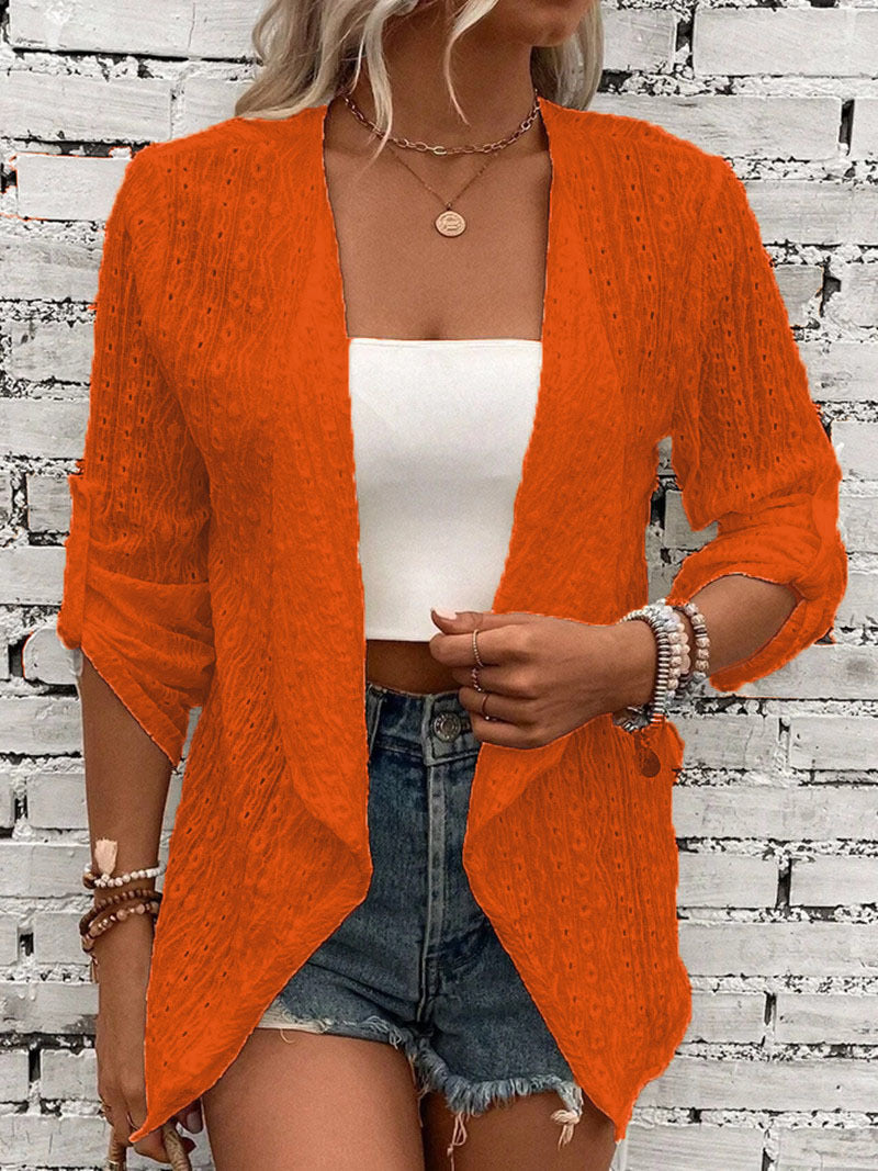 Cardigan Boho Woman Light Open Crochet Ideal para camadas
