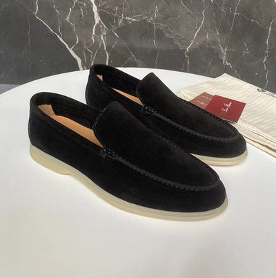 Mocassins clássicos de camurça para homens